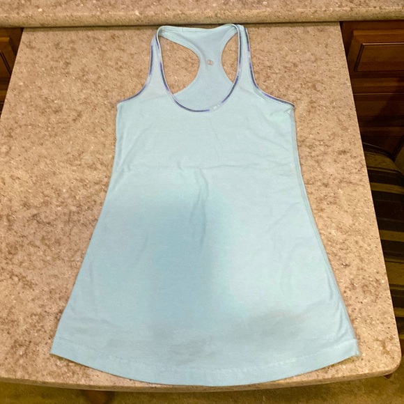 lululemon athletica Tops - LULULEMON Shell Turquoise Aqua Blue Tank Top Size X-Small to Small